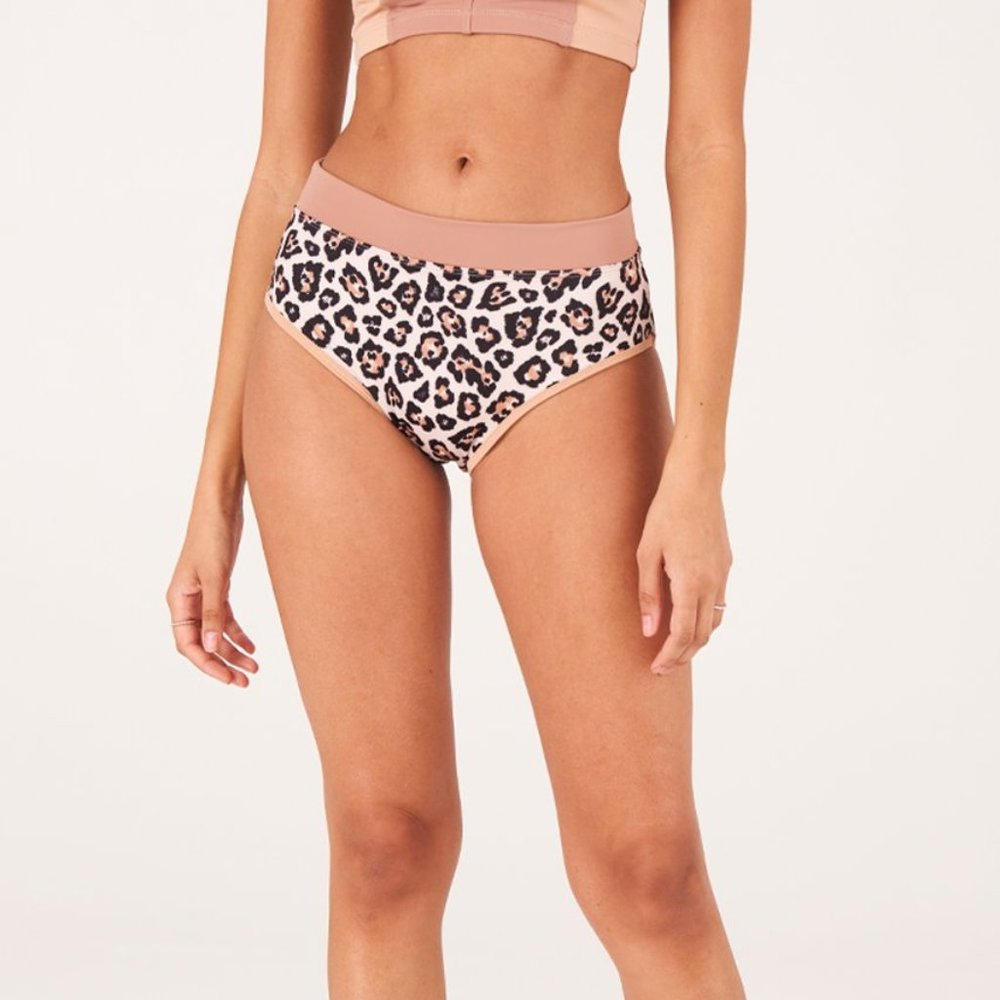 Onzie Gold Cheetah Combo High Rise Bikini